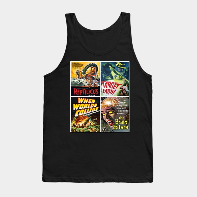 50s Sci-Fi Poster Collection #14 Tank Top by headrubble